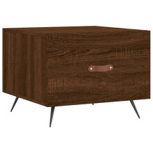 (brown oak) vidaXL Coffee Table Side Table Sofa Table High Gloss White Engineered Wood