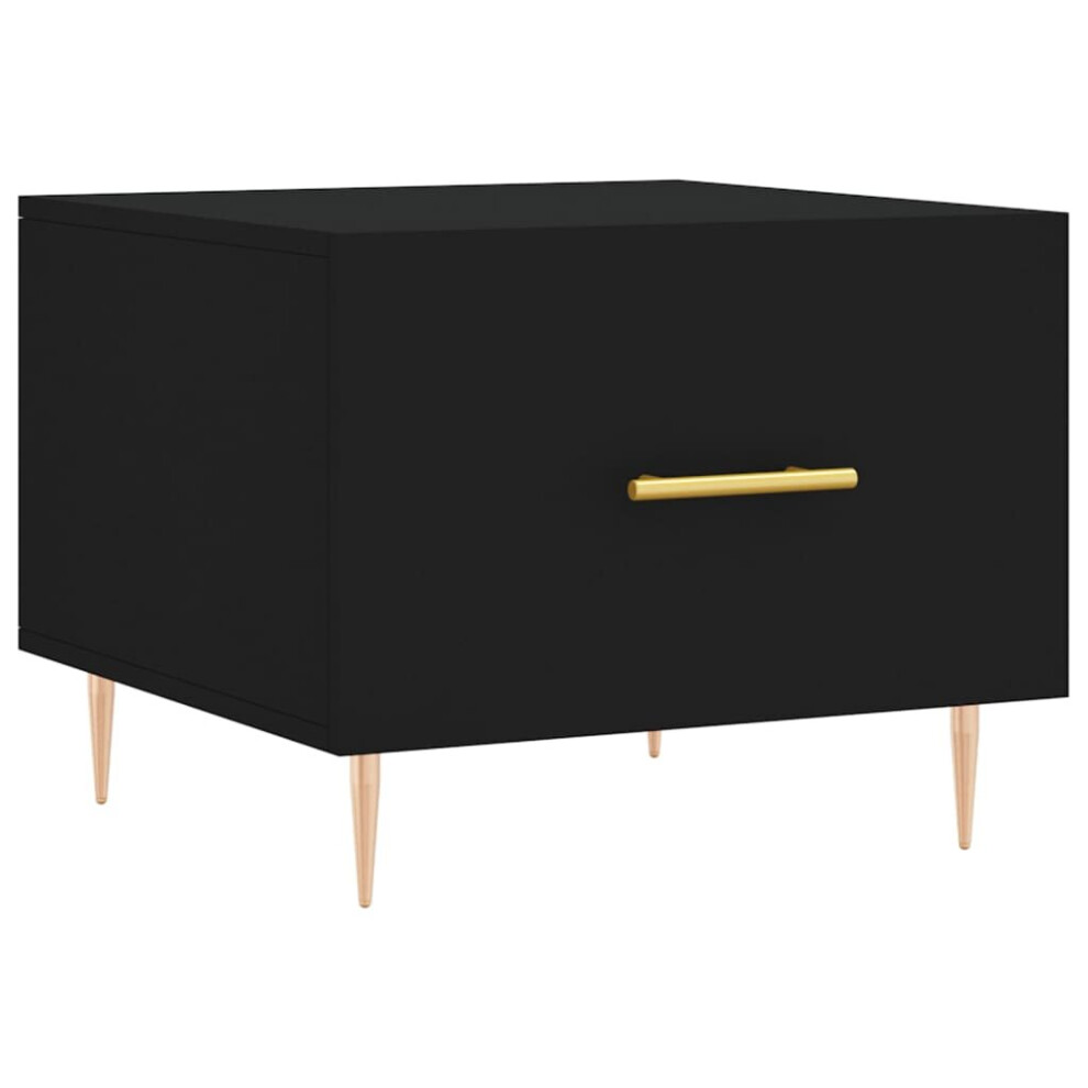 Vidaxl (Black) Coffee Table Side Table Sofa Couch Table Grey Sonoma Engineered Wood