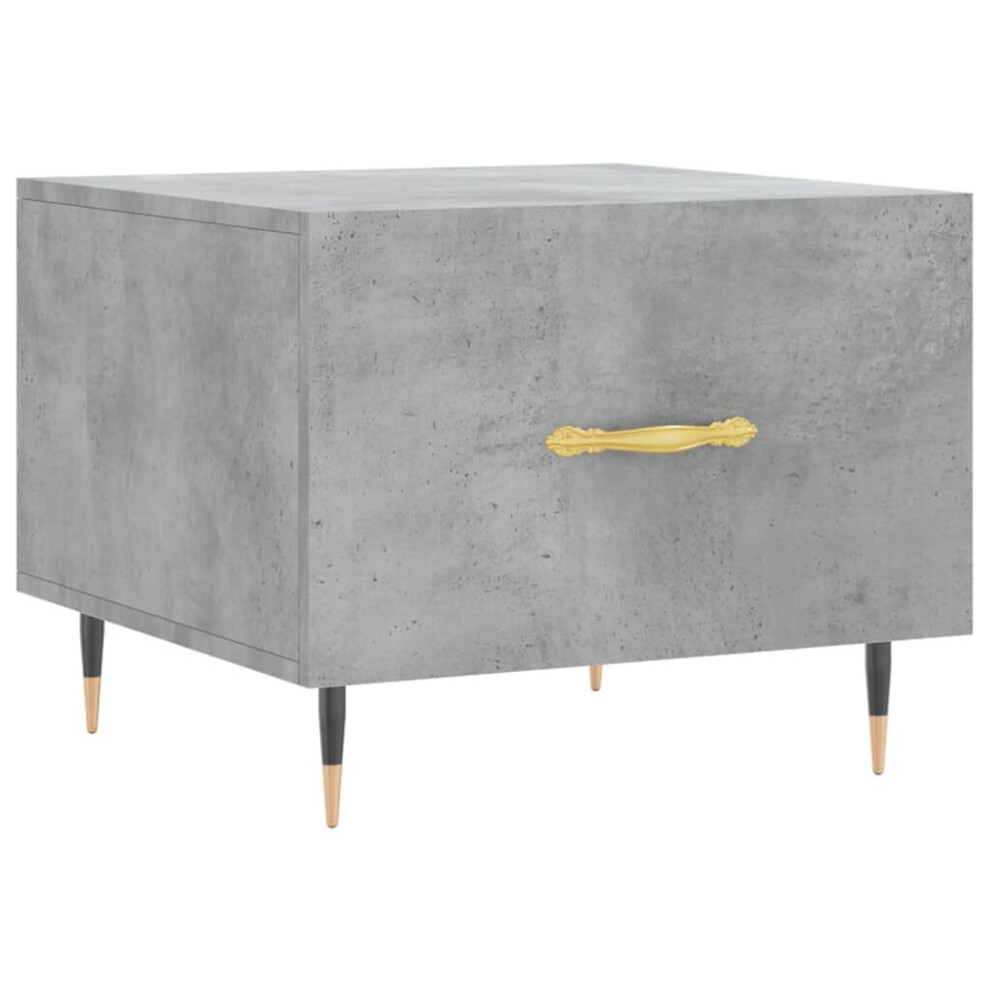 vidaXL Coffee Table Engineered Wood Grey 50x50x40 cm - Image 2