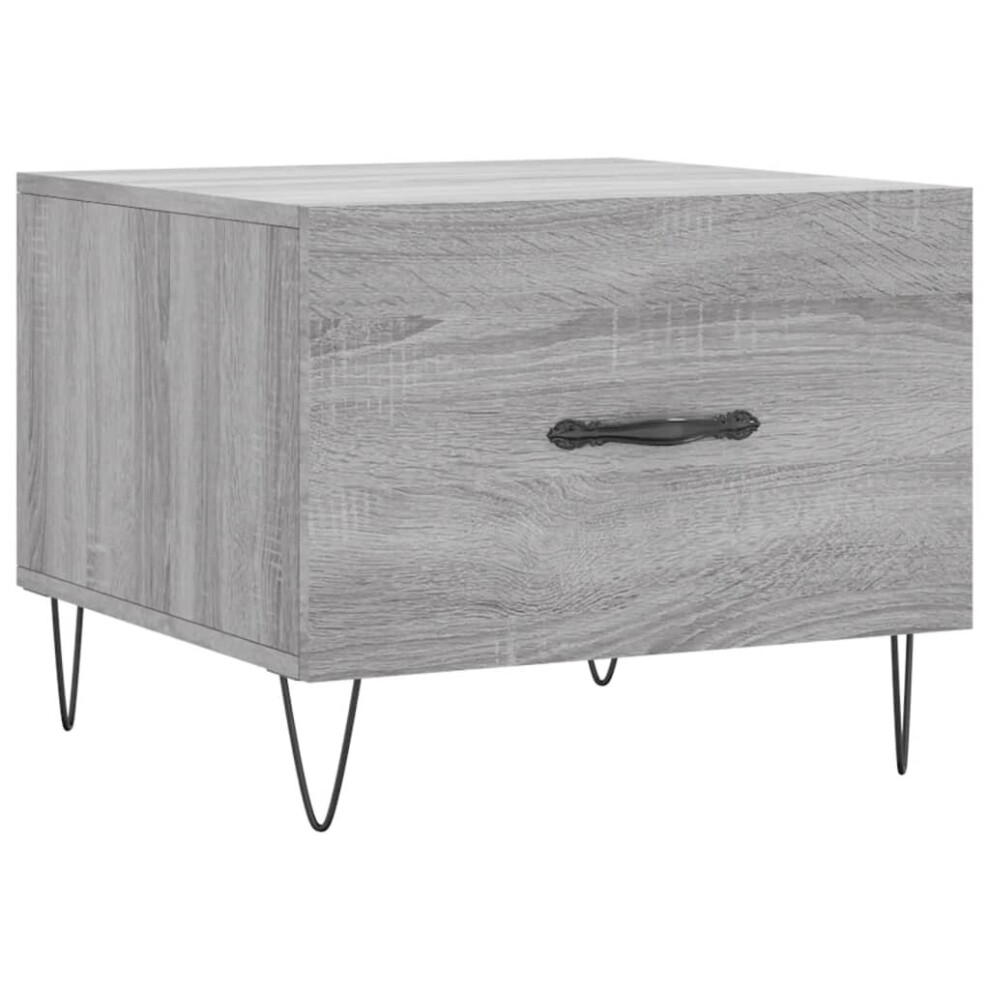 Vidaxl (Grey Sonoma) Coffee Table Side Table Sofa Couch Tea Table White Engineered Wood
