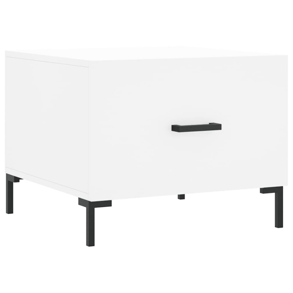 Vidaxl (White) Coffee Table Side Table Sofa Table High Gloss White Engineered Wood