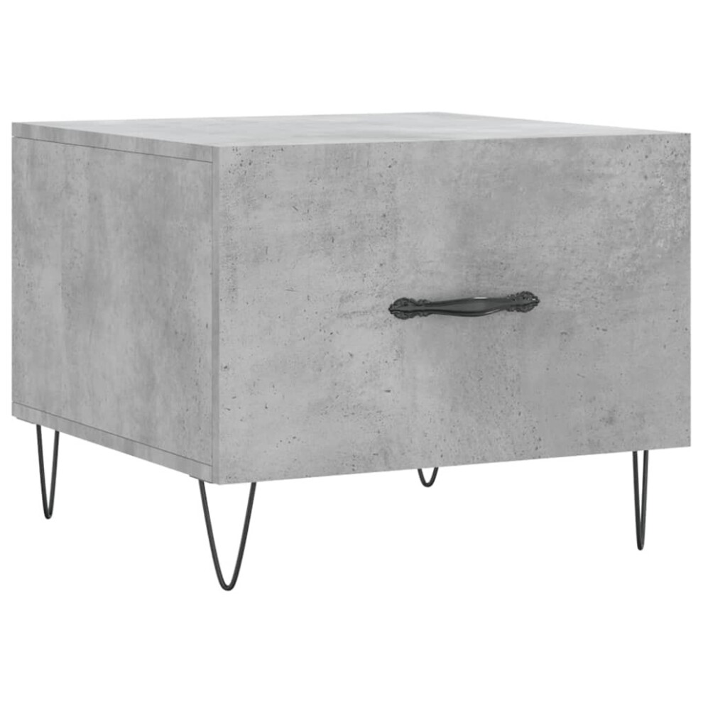 Vidaxl (Concrete Grey) Coffee Table Side Table Sofa Couch Tea Table White Engineered Wood