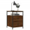 VidaXL (brown oak) vidaXL Bedside Cabinet Bedside Table Side Table Smoked Oak Engineered Wood 3