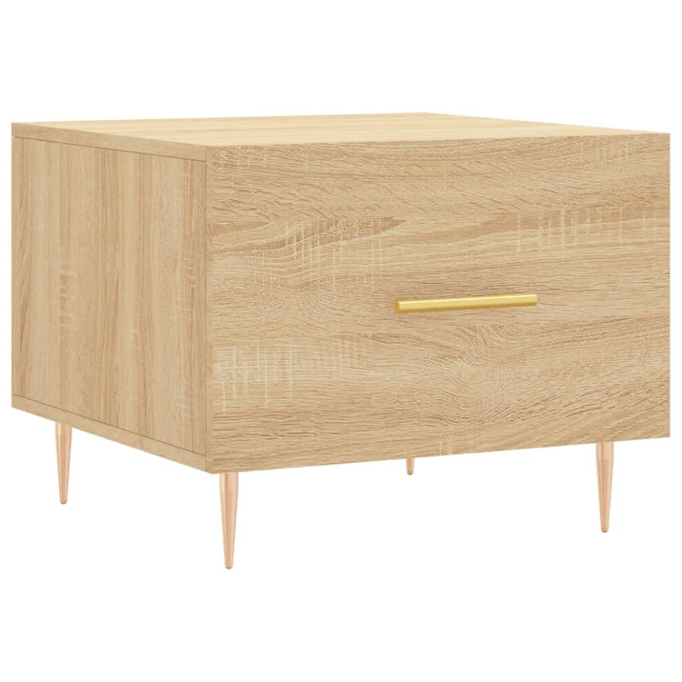 Vidaxl (Sonoma Oak) Coffee Table Side Table Sofa Couch Table Grey Sonoma Engineered Wood