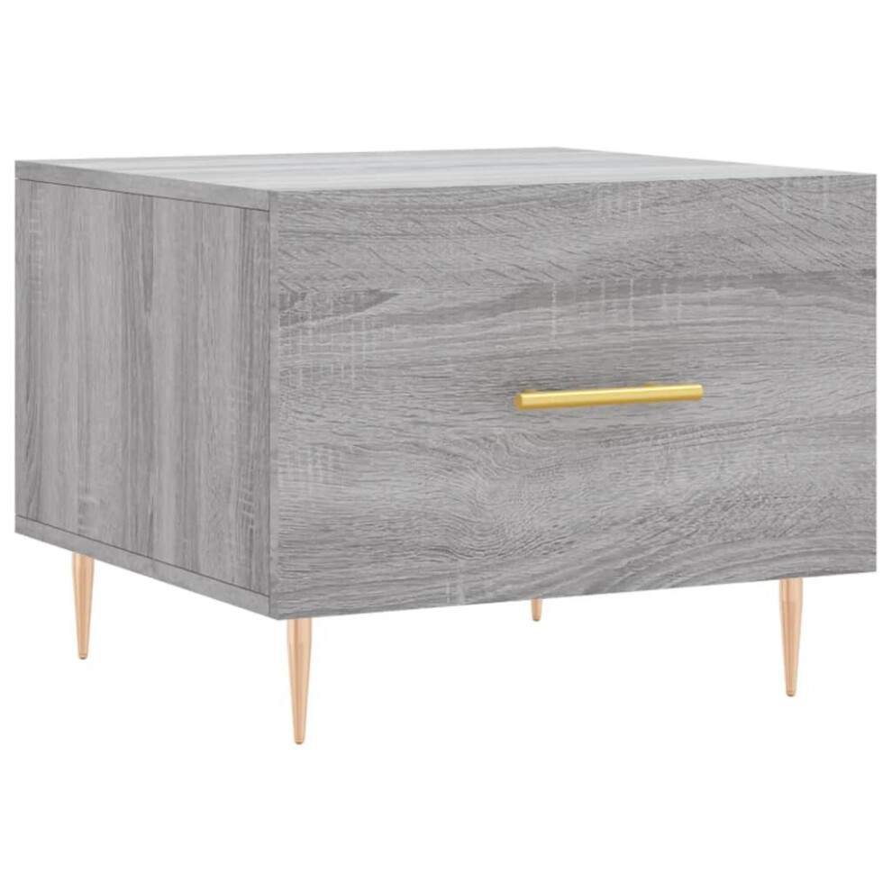 (grey sonoma) vidaXL Coffee Table Side Table Sofa Couch Table Grey Sonoma Engineered Wood