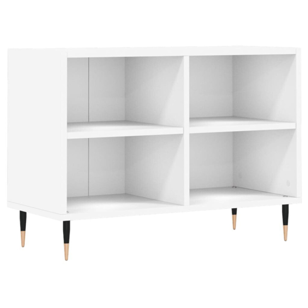 vidaXL TV Cabinet TV Unit Sideboard Media Unit TV Stand White Engineered Wood