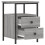 VidaXL (grey sonoma) vidaXL Bedside Cabinet Bedside Table Telephone Table Black Engineered Wood 6