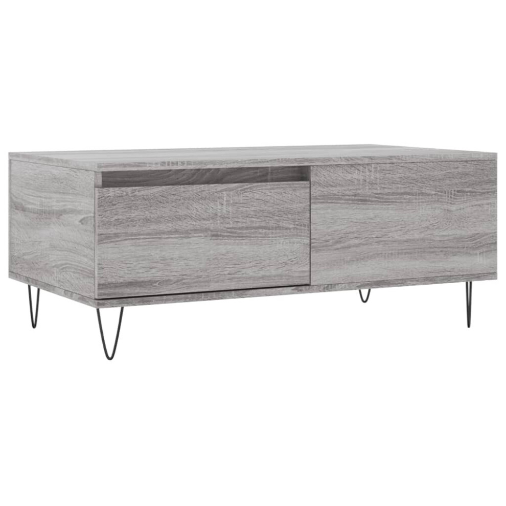 (grey sonoma) vidaXL Coffee Table Side Table Sofa Couch Table Brown Oak Engineered Wood