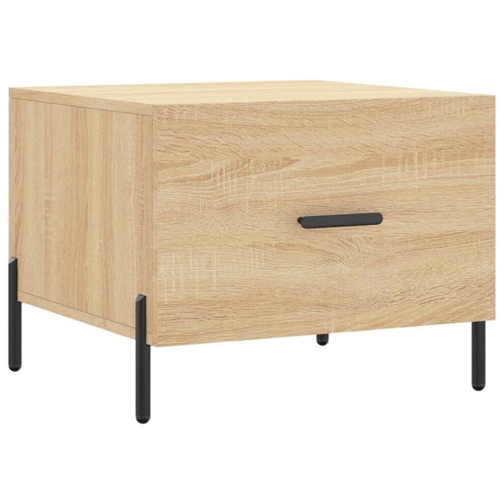 Vidaxl (Sonoma Oak) Coffee Table Side Table Sofa Couch Table Smoked Oak Engineered Wood