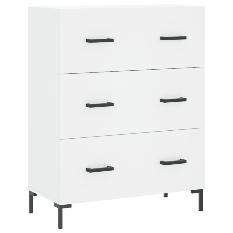 Vidaxl Sideboard Storage Cabinet Cupboard Side Cabinet White Engineered Wood