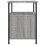 VidaXL (grey sonoma) vidaXL Bedside Cabinet Bedside Table Telephone Table Black Engineered Wood 7
