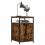 VidaXL (smoked oak) vidaXL Bedside Cabinet Bedside Table Side Table Smoked Oak Engineered Wood 3