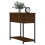 VidaXL (brown oak) vidaXL Bedside Cabinet Side Table Nightstand Bed Table Black Engineered Wood 3