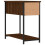 VidaXL (brown oak) vidaXL Bedside Cabinet Side Table Nightstand Bed Table Black Engineered Wood 8