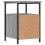 VidaXL (grey sonoma) vidaXL Bedside Cabinet Bedside Table Telephone Table Black Engineered Wood 8