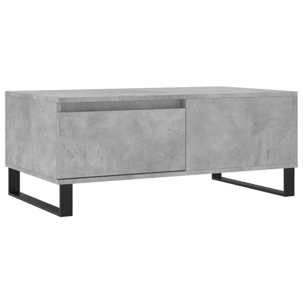 Vidaxl (Concrete Grey) Coffee Table Side Table Sofa Couch Table Concrete Grey Engineered Wood