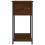 VidaXL (brown oak) vidaXL Bedside Cabinet Side Table Nightstand Bed Table Black Engineered Wood 5
