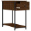 VidaXL (brown oak) vidaXL Bedside Cabinet Side Table Nightstand Bed Table Black Engineered Wood 6