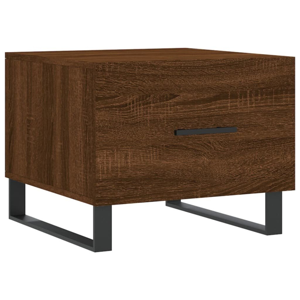 Vidaxl (Brown Oak) Coffee Table Side Table Sofa Couch Table Concrete Grey Engineered Wood