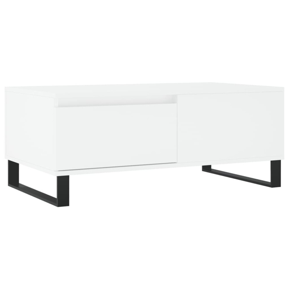 Vidaxl (White) Coffee Table Side Table Sofa Couch Table Concrete Grey Engineered Wood