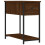 VidaXL (brown oak) vidaXL Bedside Cabinet Side Table Nightstand Bed Table Black Engineered Wood 1