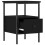 VidaXL (black) vidaXL Bedside Cabinet Bedside Table Side Table Sonoma Oak Engineered Wood 5