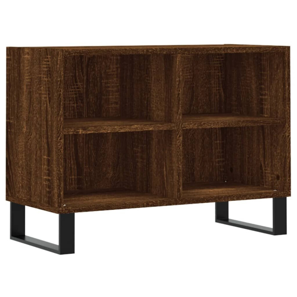 vidaXL TV Cabinet TV Unit Media Cabinet TV Stand Brown Oak Engineered Wood