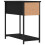 VidaXL (black) vidaXL Bedside Cabinet Side Table Nightstand Bed Table Black Engineered Wood 8