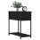 VidaXL (black) vidaXL Bedside Cabinet Side Table Nightstand Bed Table Black Engineered Wood 3