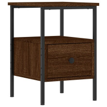(brown oak) vidaXL Bedside Cabinet Bedside Table Side Table Sonoma Oak Engineered Wood