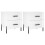VidaXL (high gloss white, 2 pcs) vidaXL Bedside Cabinets Nightstand Bedside Table 2 pcs White Engineered Wood 1