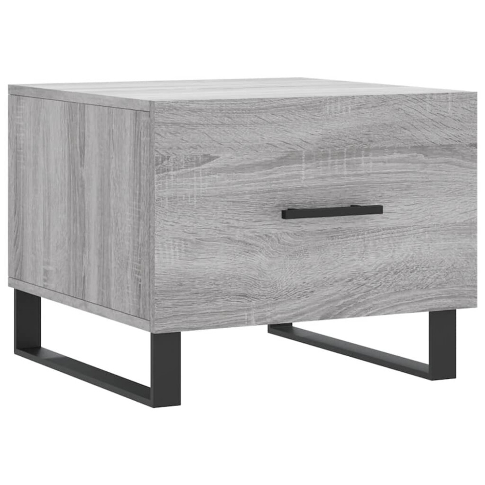 Vidaxl (Grey Sonoma) Coffee Table Side Table Sofa Couch Table Concrete Grey Engineered Wood