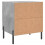 VidaXL (concrete grey, 1 pcs) vidaXL Bedside Cabinets Nightstand Bedside Table 2 pcs White Engineered Wood 8