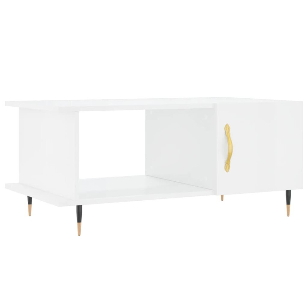 (high gloss white) vidaXL Coffee Table Side Table Sofa Couch Table Grey Sonoma Engineered Wood