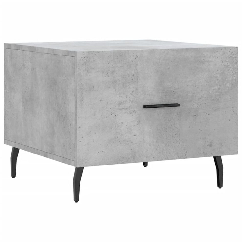 Vidaxl (Concrete Grey) Coffee Table Side Table Sofa Couch Tea Table Black Engineered Wood