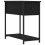 VidaXL (black) vidaXL Bedside Cabinet Side Table Nightstand Bed Table Black Engineered Wood 1