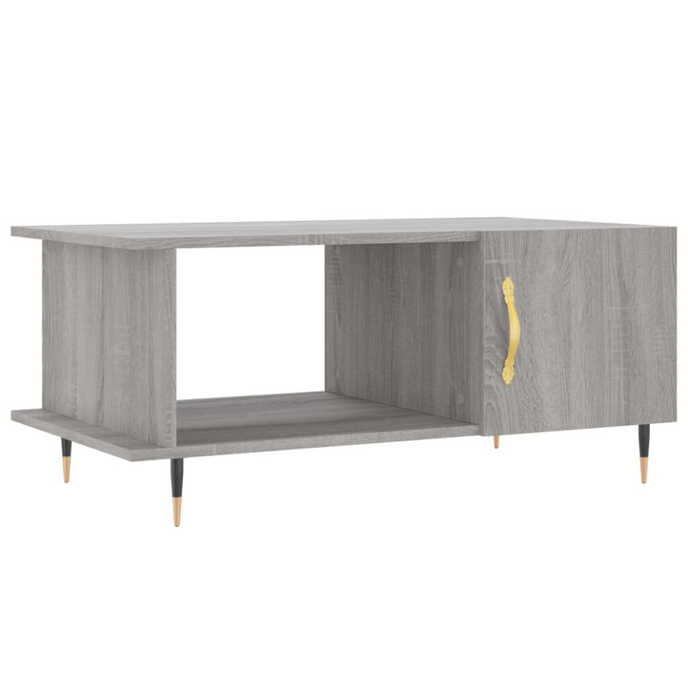 (grey sonoma) vidaXL Coffee Table Side Table Sofa Couch Table Grey Sonoma Engineered Wood