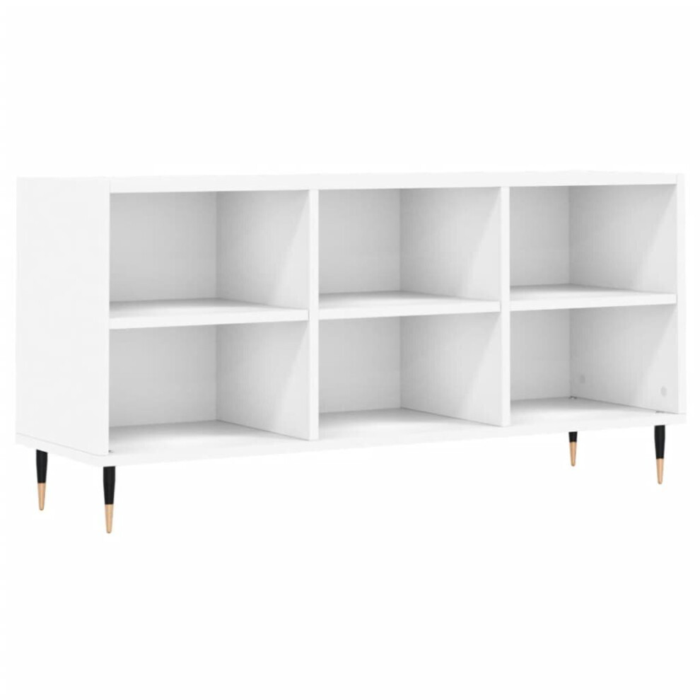 Vidaxl Tv Cabinet Tv Unit Sideboard Media Unit Tv Stand Engineered Wood White