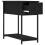 VidaXL (black) vidaXL Bedside Cabinet Side Table Nightstand Bed Table Black Engineered Wood 6