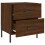 VidaXL (brown oak, 2 pcs) vidaXL Bedside Cabinets Nightstand Bedside Table 2 pcs White Engineered Wood 8