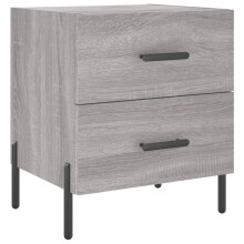 vidaXL Nachttisch Grau Sonoma 40x35x47,5 cm Holzwerkstoff