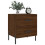 VidaXL (brown oak, 2 pcs) vidaXL Bedside Cabinets Nightstand Bedside Table 2 pcs White Engineered Wood 3