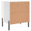 VidaXL (high gloss white, 2 pcs) vidaXL Bedside Cabinets Nightstand Bedside Table 2 pcs White Engineered Wood 9