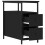 VidaXL (black) vidaXL Bedside Cabinet Bedside Table Side Table Sonoma Oak Engineered Wood 6
