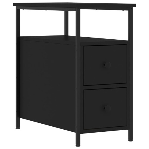 VidaXL (black) vidaXL Bedside Cabinet Bedside Table Side Table Sonoma Oak Engineered Wood 1