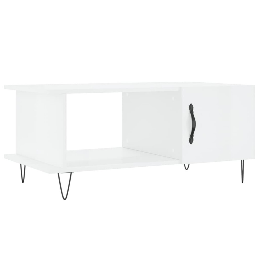 Vidaxl (High Gloss White) Coffee Table Side Table Sofa Couch Table Grey Sonoma Engineered Wood