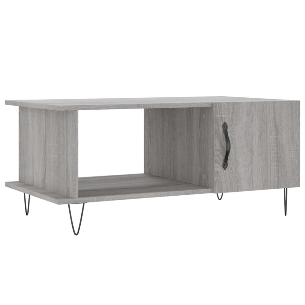 Vidaxl (Grey Sonoma) Coffee Table Side Table Sofa Couch Table Grey Sonoma Engineered Wood