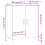 VidaXL (high gloss white) vidaXL Sideboard Storage Cabinet Cupboard Buffet Side Cabinet Engineered Wood 4