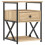 VidaXL (sonoma oak) vidaXL Bedside Cabinet Bedside Table Side Table Brown Oak Engineered Wood 2