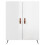 VidaXL (high gloss white) vidaXL Sideboard Storage Cabinet Cupboard Buffet Side Cabinet Engineered Wood 5